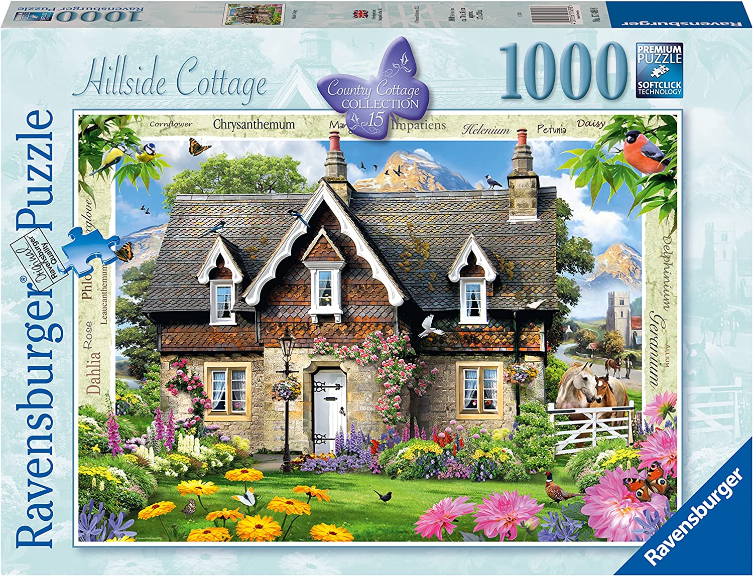 Ravensburger Country Cottage Collection 15 : Hillside Cottage 1000 Piece Puzzle image 0